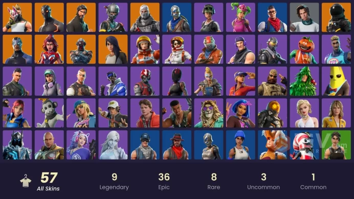 [PC/XBOX/Nintendo] 40 skins | The Reaper | Blue Squire | Royale Knight | Elite Agent | Blue Team Leader | Sub Commander |