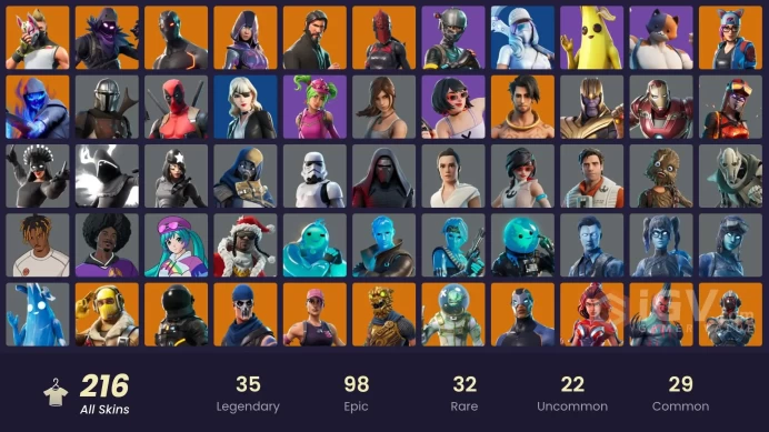 PC/PSN/Xbox/Nintendo 216 skins | OG STW | The Reaper | Glow | Merry Mint Axe | Elite Agent | Rogue Agent | Snake Eyes | Sentinel | Raven | Omen 