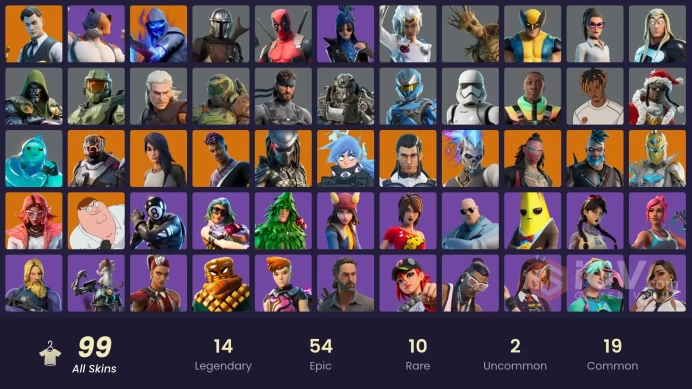 [PC/PSN/XBOX/NINTENDO]  99 skins | Master Chief | Gold Brutus | Gold Midas | Peter Griffin | Fusion | Omegarok | Predator | HR0005