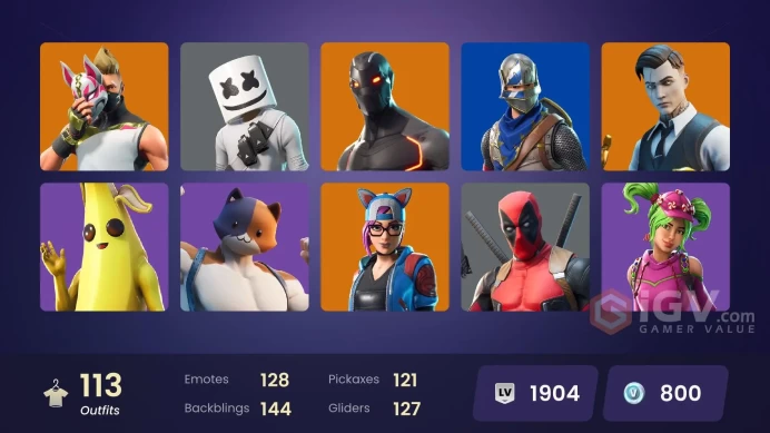 [PC/XBOX/NINTENDO] 113 skins | OG STW | Blue Squire | Royale Knight | Blue Team Leader | Gold Brutus | Gold Midas | Cloud Striker | 800 VBR0006