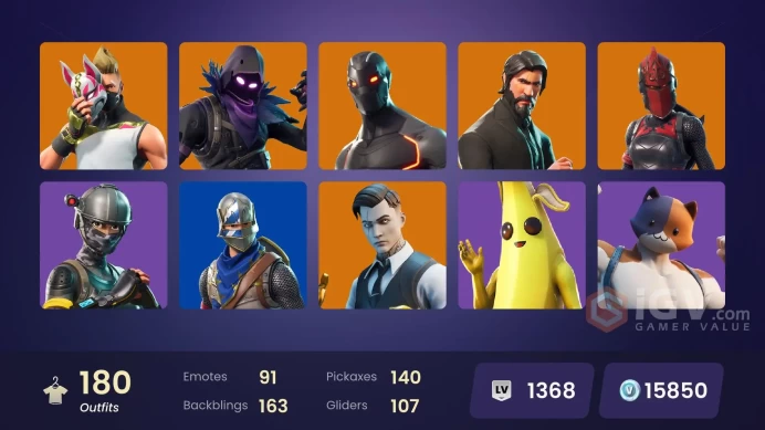 [PC/PSN/XBOX] 180 skins | The Reaper | Master Chief | Blue Squire | Royale Knight | Elite Agent | Rogue Agent | Black Adam | 15850 VB 