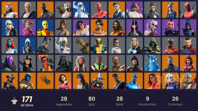 [PC/PSN.NINTENDO] 171 skins |  Leviathan axe . Candy axe . Gold Midas | Gold Brutus | Sentinel | Joltara | Optimus Prime | Zenith | Malik HR0101