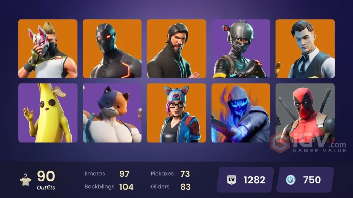 [PC/XBOX/NINTENDO] 90 skins  Take The L . reaper | The Reaper | Elite Agent | Tart Tycoon  Blue Striker | Love Ranger | Galaxy Grappler HR0104