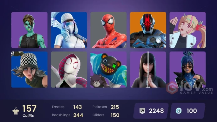 [PC/XBOX/NINTENDO] [PC] 157 skins | Subzero Cryptic | Lina Scorch | Paradigm (Reality-659) | Joltara | Kymera | The Cube Queen | HR0011