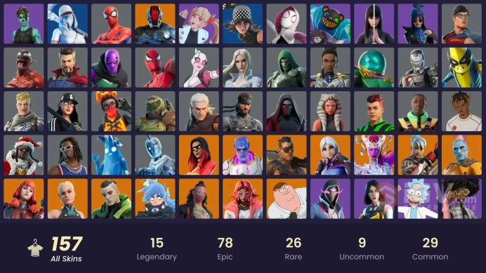 [PC/XBOX/NINTENDO] [PC] 157 skins | Subzero Cryptic | Lina Scorch | Paradigm (Reality-659) | Joltara | Kymera | The Cube Queen | HR0011