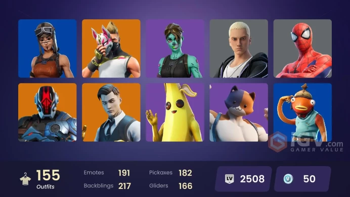 [PC/NINTENDO] 155 skins | OG STW | Renegade Raider | Huntmaster Saber | Gold Brutus | Gold Meowscles | Gold Midas |  HR0013