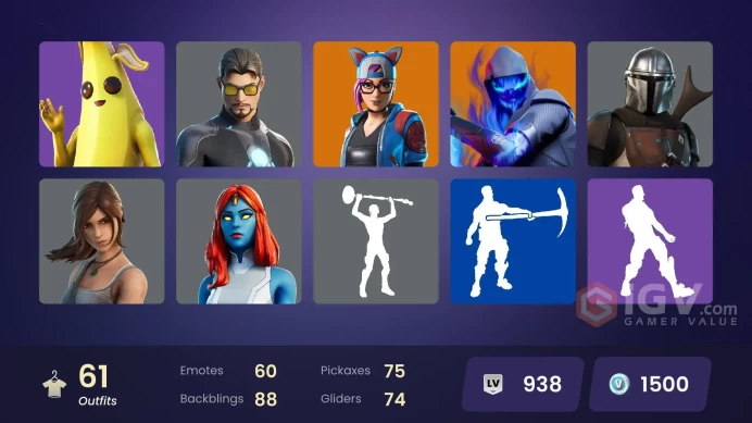 [PC/PSN/NINTENDO]  61 skins | Dark Vanguard | Frostbite | The Prisoner | Hybrid | Lynx | The Scientist | Fusion | Blackheart | Predator | Zenith