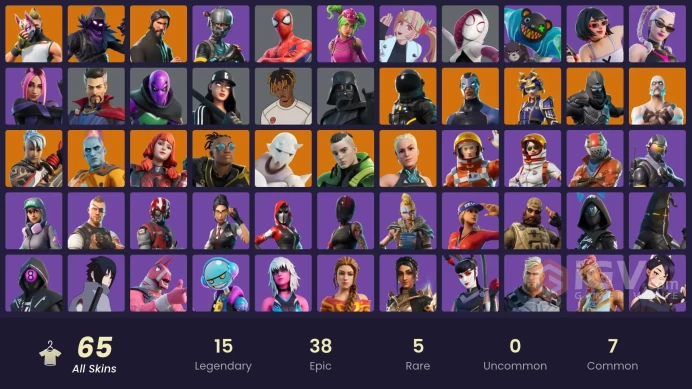 [PC/PSN/XBOX/NINTENDO] 65 skins  Take The L .  The  Reaper | Elite Agent . The Origin | Raven |  Ragnarok The Imagined . Enforcer . Drift HR0102