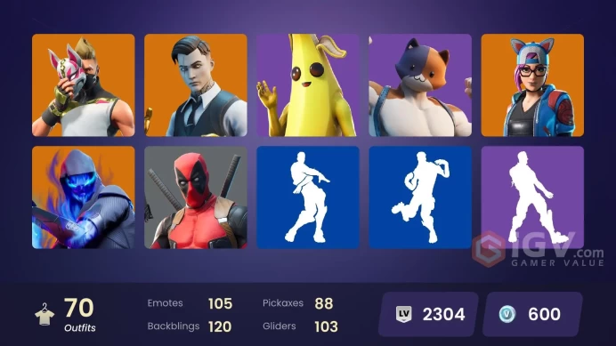 [PC/PSN/XBOX/NINTENDO] 70 skins | Gold Brutus | Gold Midas | Calamity | Ultima Knight | Fade | Catalyst | Gear Specialist Maya | HR0066