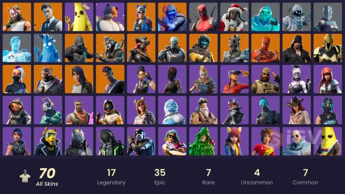 [PC/PSN/XBOX/NINTENDO] 70 skins | Gold Brutus | Gold Midas | Calamity | Ultima Knight | Fade | Catalyst | Gear Specialist Maya | HR0066