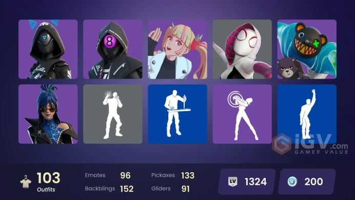 [Code 9787] [PC] 104 skins | Subzero Cryptic | Valeria | Paradigm (Reality-659) | Nezumi | Peter Griffin | The Ageless | Twyn | Renzo the Destro