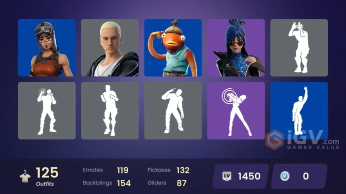 [PC/PSN/NINTENDO] 125 skins | Renegade Raider | Hades | Omegarok | Galaxy Scout | Zeus | Valeria | Peter Griffin | Joltara HR0027