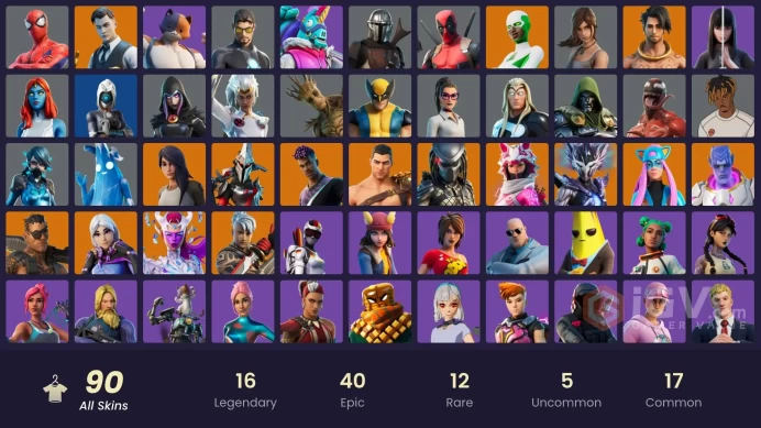 [PC/XBOX] 90 skins | Gold Brutus | Gold Meowscles | Gold Midas | FNCS 3:1 Champion | Fixer | Tart Tycoon | Backlash | Raz | R0030