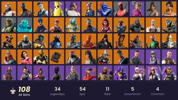 [PC] 108 skins | OG STW | Master Chief | Gold Midas | Tart Tycoon | Spike | The Ice King | Hybrid | Vendetta | Raz | HR0004