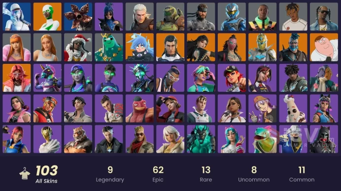[PC/PSN/NINTENDO] 103 skins | Omegarok | Spectra Knight | Backlash | Valeria | Kado Thorne  Peter Griffin | The Ageless | Poseidon |HR0085