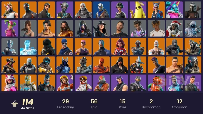 [PC] 114 skins | OG STW | Leviathan axe .The Reaper | Blue Squire | Royale Knight | Elite Agent | Freestylin . Fresh . Take the L HR0042