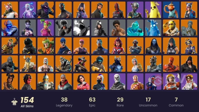 [PC/XBOX/NINTENDO] 154 skins OG STW Galaxy | Merry Mint Axe Take The L T The Reaper Glow Elite Agent WORLD CUP World Warrior HR0084
