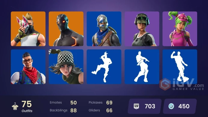 [PC/XBOX/NINTENDO] 75 skins | OG STW | Blue Squire |  Take The L   .  Blue Team Leader | Trailblazer |  Orange Justice , Freestylin HR0082