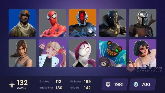  [PC/XBOX/NINTENDO] 132 skins | Aerial Assault Trooper | Cloud Striker | Point Patroller | Vivi Chroma | The Foundation |HR0096