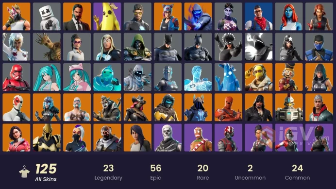 [PC/PSN/XBOX/NINTENDO] 125 skins | Point Patroller | Trilogy | Prodigy | Carbon Commando | Cloud Striker | Vendetta | HR0067