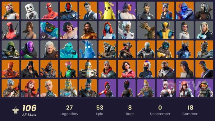 [PC/NINTENDO] 106 skins | Sentinel | Ruin | The Foundation | Zenith | Paradigm (Reality-659) | Gear Specialist Maya | Midas | HR0070