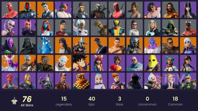 [PC/NINTENDO] 76 skins | Gold Brutus | Gold Midas | Menace | Joey | Eternal Knight | The Foundation | Fade | Torin | HR0050