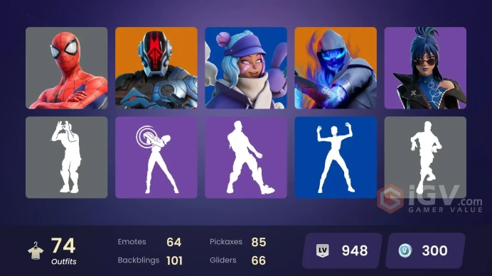 [PC/PSN/NiNTENDO] 74 skins | Rogue Spider Knight | The Foundation | Valeria | Gear Specialist Maya | Ronin | HR0049