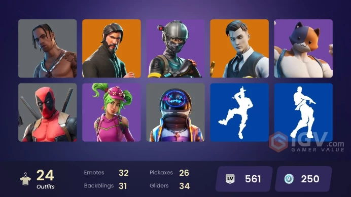 [PC/PSN/XBOX] FA / 24 SKINS / TRAVIS SCOTT / THE REAPER / ELITE AGENT / ASTRO JACK / GOLD MIDAS / CARBIDE / GEAR SPECIALIST MAYA / DARK VOYAGER 
