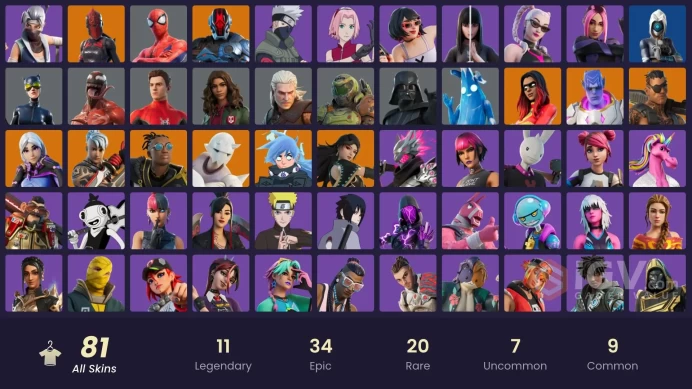 [PC/XBOX/NINTENDO] 81 skins | Candy axe.  Naruto Uzumaki | Aura Analyzer | Joey |Torin | Red Knight | Malik | Kymera | Joltara HR0061