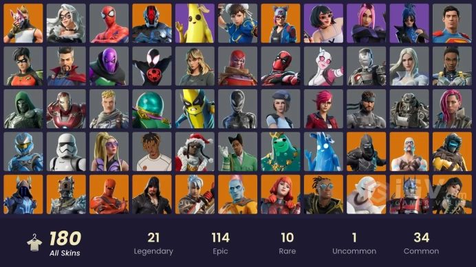 [PC/PSN/NINTENDO] 180 skins | Jill Valentine | Andromeda | Arcane Vi | Blackheart | The Imagined | Enforcer | The Foundation | HR0045
