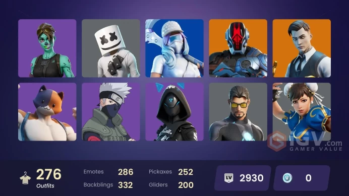 FA / 270 SKINS / GOLD MIDAS / GOLD MEOWSCLES / GOLD BRUTUS / CHALLENGER / OG STW