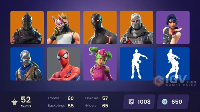 FA / 45 SKINS / OG SKULL TROOPER / BLACK KNIGHT / SPARKLE SPECIALIST / ELITE AGENT / TAKE THE L