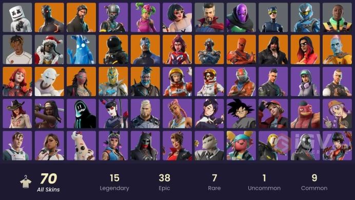 FA / 70 SKINS / THE REAPER / ELITE AGENT / STAGE 5 / STAGE 8 / CHALLENGER / STAGE 4 / HARBINGER ARMOR OMEGAROK / LOWLIGHT / FULL RECON /