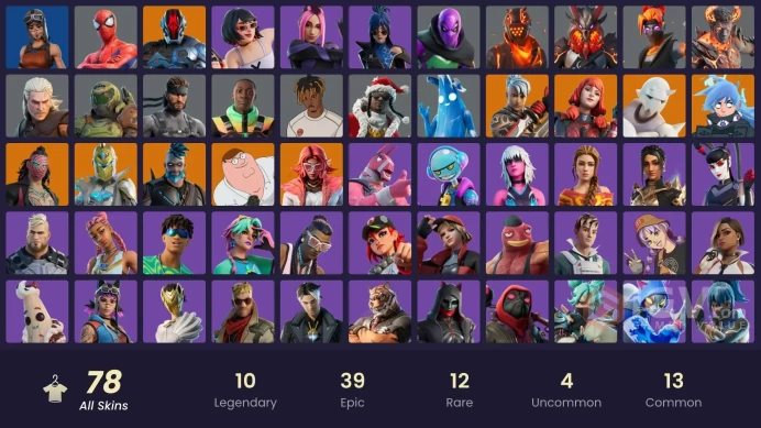 [PC/XBOX/NINTENDO] 78 skins | Renegade Raider | NBA 75 Swish | Omegarok | Ronin | The Imagined |  Spectra Knight | Peter Griffin | HR0034