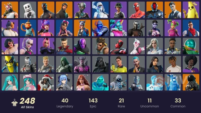 FA / 241 SKINS / THE REAPER / ELITE AGENT / BLUE TEAM LEADER / OMEGA (STAGE 5) / CARBON COMMANDO / CHAMPIONSHIP AURA / CLOUD STRIKER / OG STW