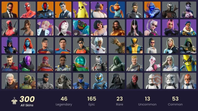 [PSN/PC/XBOX] FULL ACCESS / 300 SKINS / ROYALE BOMBER / LEVIATHAN AXE / GOLD MIDAS / THE AGELESS /