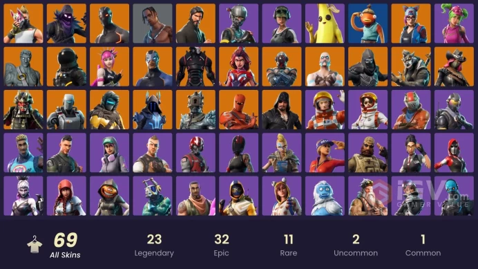 FA / 66 SKINS / TRAVIS SCOTT / THE REAPER / ELITE AGENT / TAKE THE L