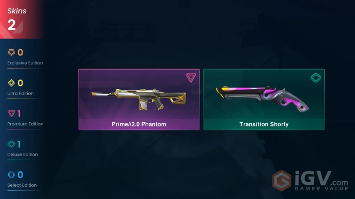 | AP | 2 SKINS | VALUE: 1775 VP | Prime//2.0 Phantom | Transition Shorty | RANKED READY | 64 LEVEL | INSTANT DELIVERY | FULL ACCESS | FupvC |