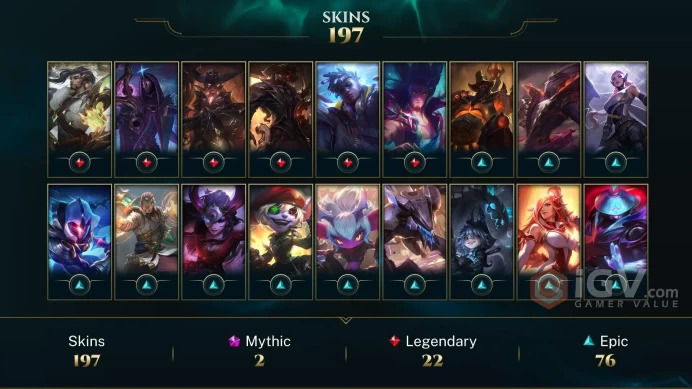 CHEAP HIGH ELO EUW MASTER 60WR- FULL CHAMP-196 SKIN -2012 ACCOUNT- 2 GRANDMASTER EMOTE -45K BE - SAFETY