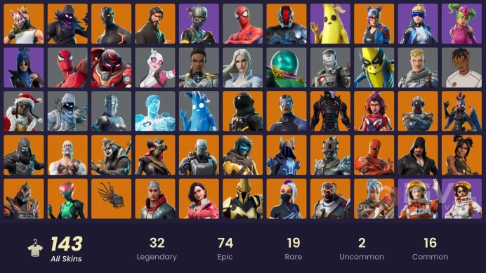 [PC/PSN/XBOX] FA / 142 SKINS / THE REAPER / NEO VERSA / ELITE AGENT / OMEGA (STAGE 5) / EXPLORER EMILIE / VIVI CHROMA / ROGUE AGENT / STAGE 5 /
