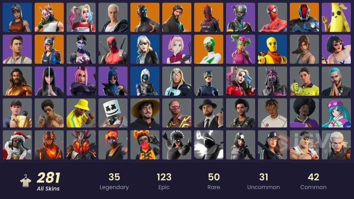 FA / 278 SKINS / THE REAPER / ELITE AGENT / CANDY AXE / TAKE THE L / OG STW