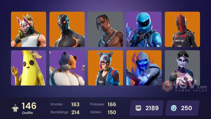 FA / 144 SKINS / HONOR GUARD / TRAVIS SCOTT / EXPLORER EMILIE / 