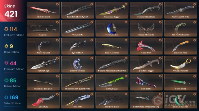 EU-Turkey 422 Skins > Champions 2022 Phantom Champions 2023 Vandal VCT 2025 Karambit VCT LOCK//IN Misericórdia Ignite Fan Kuronami 99059235