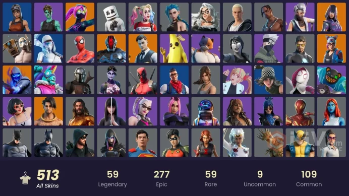 FA / 502 SKINS / TRAVIS SCOTT / GLOW / ASTRO JACK / GOLD MIDAS / GOLD MEOWSCLES / GOLD TNTINA / OG STW