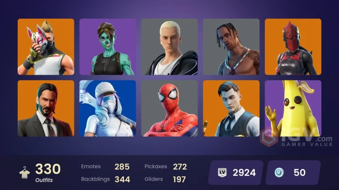 FA / 326 SKINS / TRAVIS SCOTT / ASTRO JACK / OG PARADIGMA / GOLD BRUTUS / GOLD MIDAS