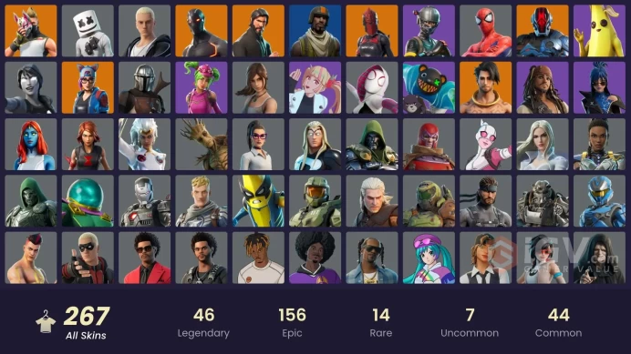 FA / 251 SKINS / THE REAPER / AERIAL ASSAULT TROOPER / ELITE AGENT / OG STW