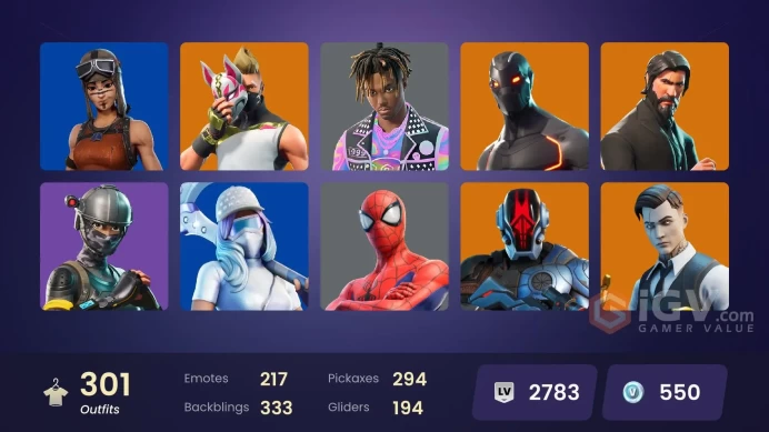 FA / 300 SKINS / THE REAPER / MINTY / TAKE THE L / RENEGADE RAIDER / ELITE AGENT / OG STW