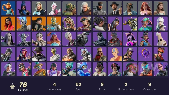 [PC] 76 skins | Renzo the Destroyer | Joltara | Spectra Knight | Era | Gwenpool | Thor | Doom Slayer | Solid Snake | Geralt of Rivia | Chappell 