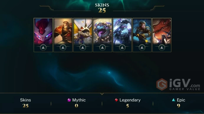 Lan S2 (0WIN-1LOSE) - 25 Skin - 80 Champs - PLAT3+ LOBBIES- HIGH MMR - Full Acces- Instant Delivery - Safe