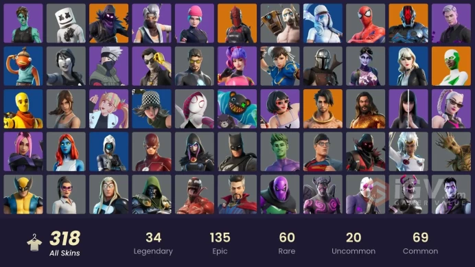 FA / 316 SKINS / WILDCAT / LEVIATHAN AXE / UNCHAINED RAMIREZ / RENEE / FASHION BANSHEE / FNCS 3:1 CHAMPION / UNCHAINED RAMIREZ / SNAKE EYES /